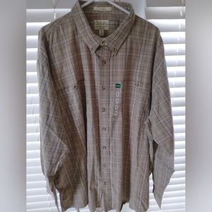 NWT-CABELA'S 3XLT LONG SLEEVE BUTTON-UP